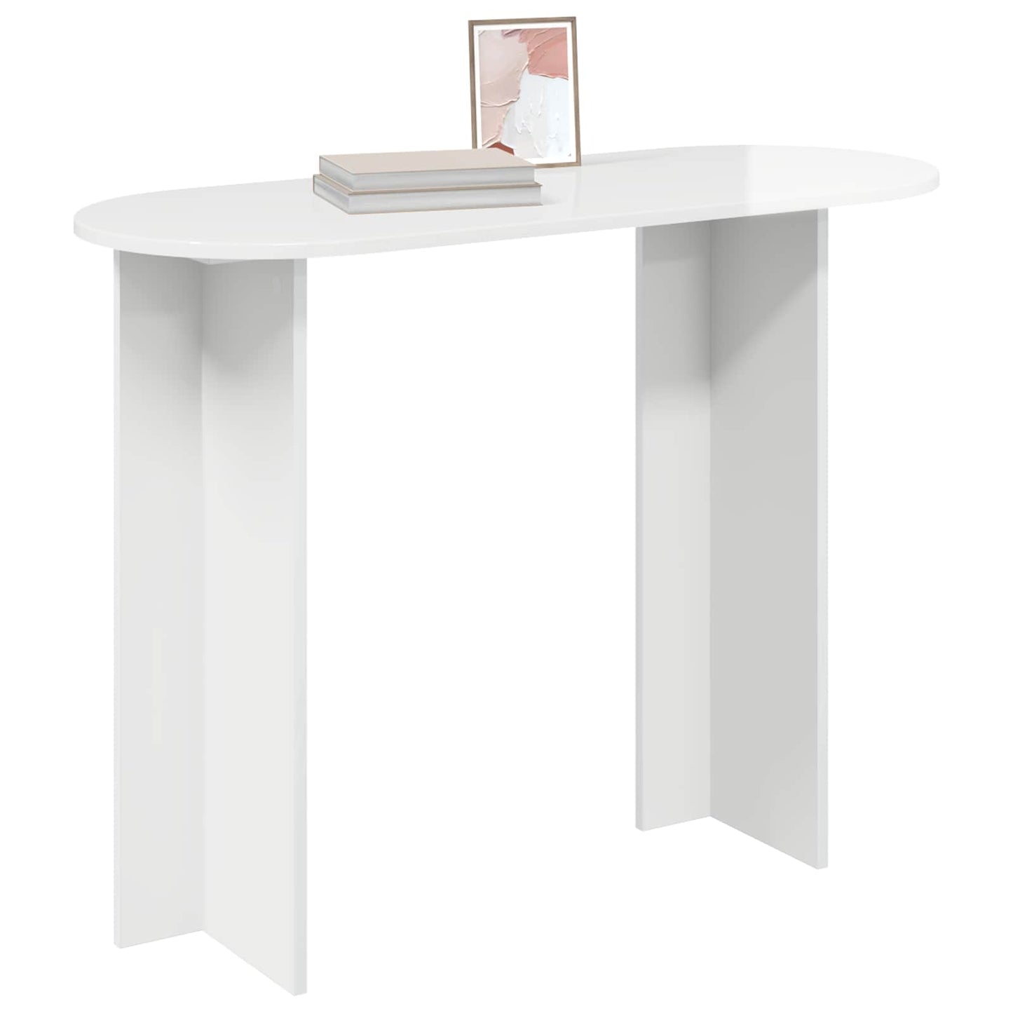 Wandtafel Hoogglans Wit 100 x 39,5 x 75 cm Bewerkt hout is nu te koop bij PeponiXL, paradijselijk wonen!