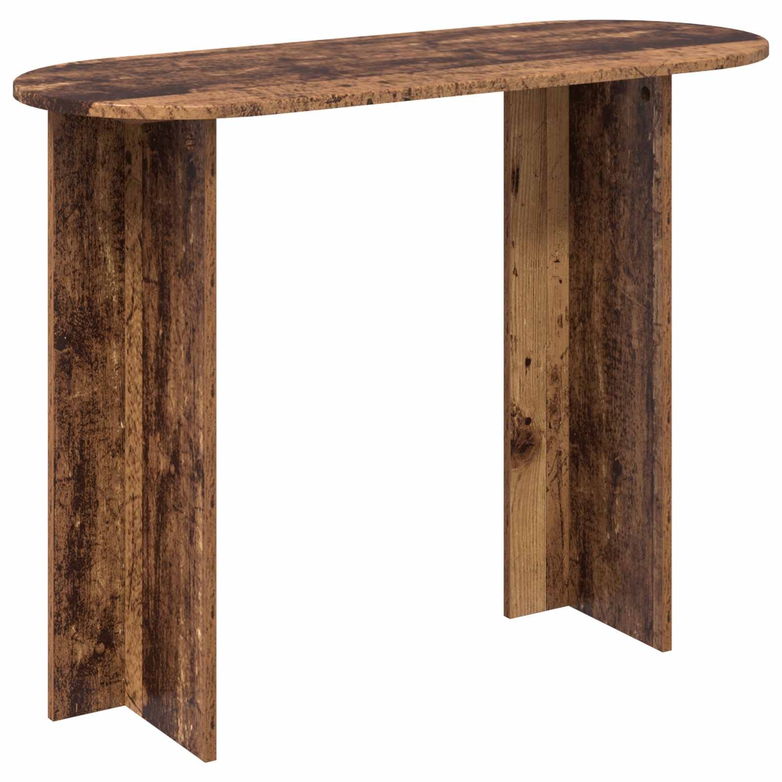Wandtafel met opslag Oud hout 100 x 39,5 x 75 cm Bewerkt hout is nu te koop bij PeponiXL, paradijselijk wonen!