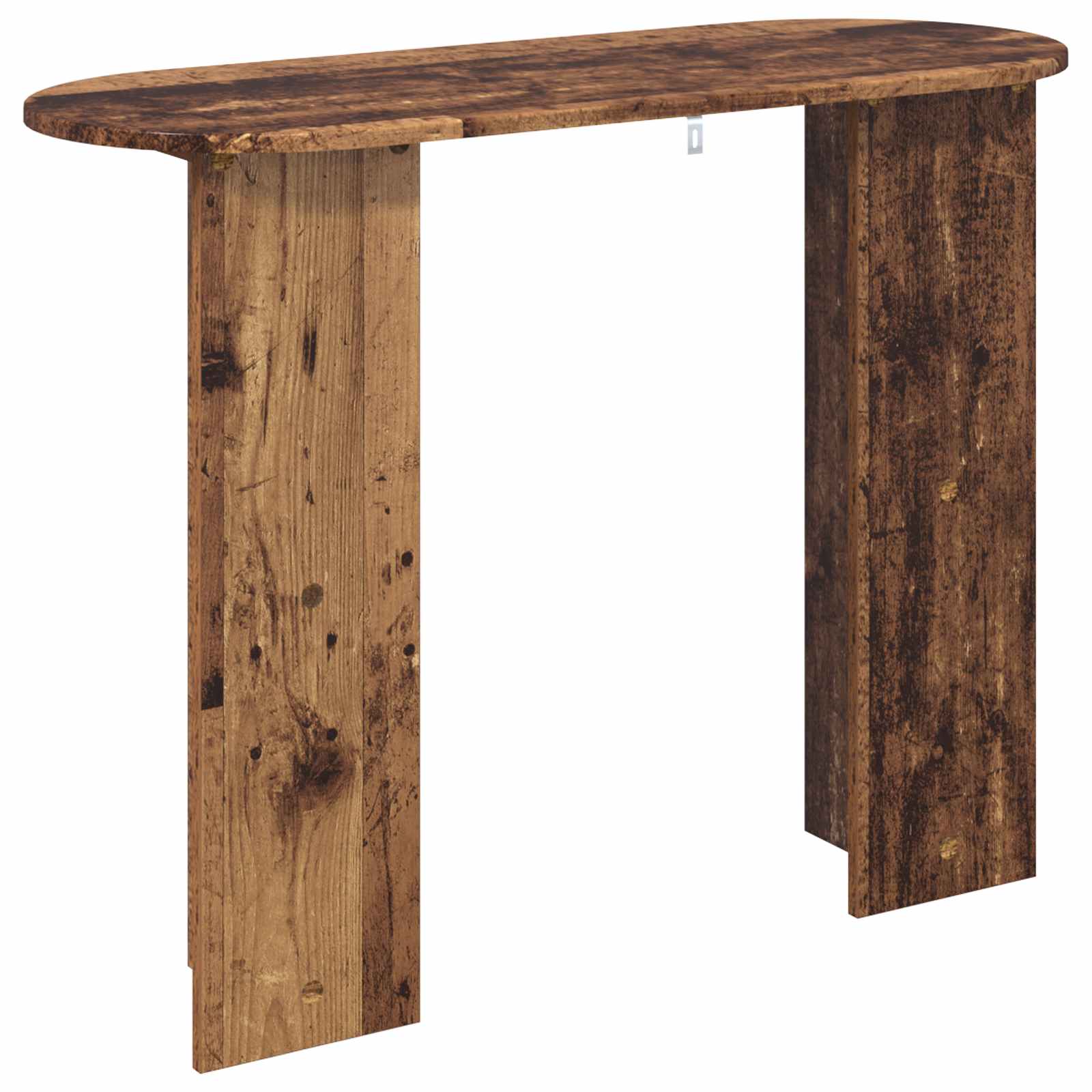 Wandtafel met opslag Oud hout 100 x 39,5 x 75 cm Bewerkt hout is nu te koop bij PeponiXL, paradijselijk wonen!