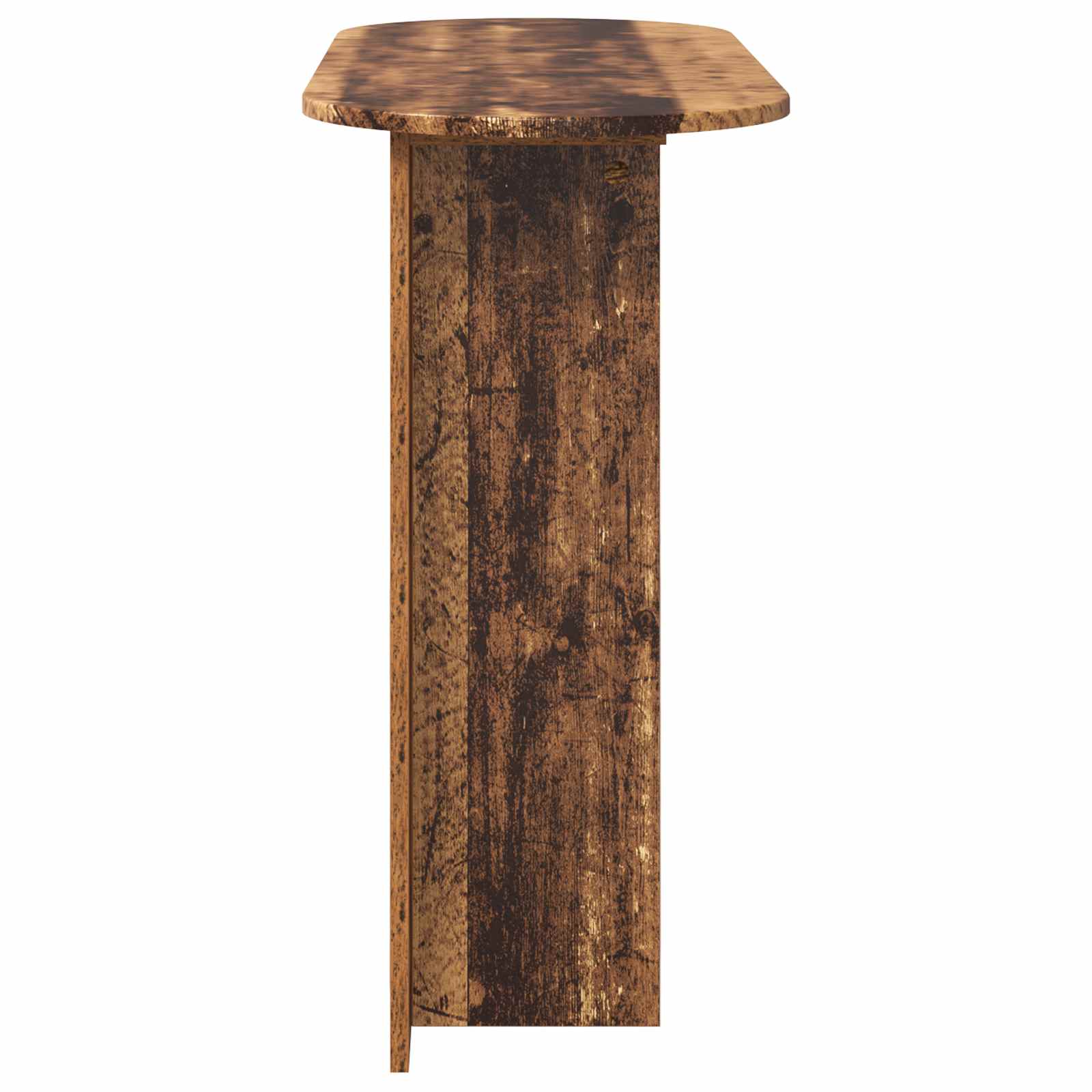 Wandtafel met opslag Oud hout 100 x 39,5 x 75 cm Bewerkt hout is nu te koop bij PeponiXL, paradijselijk wonen!