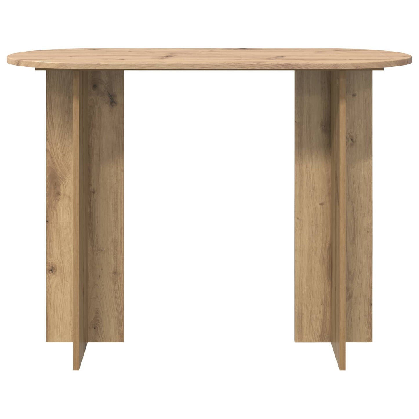 Wandtafel Artisanaal eiken 100 x 39,5 x 75 cm Bewerkt hout is nu te koop bij PeponiXL, paradijselijk wonen!
