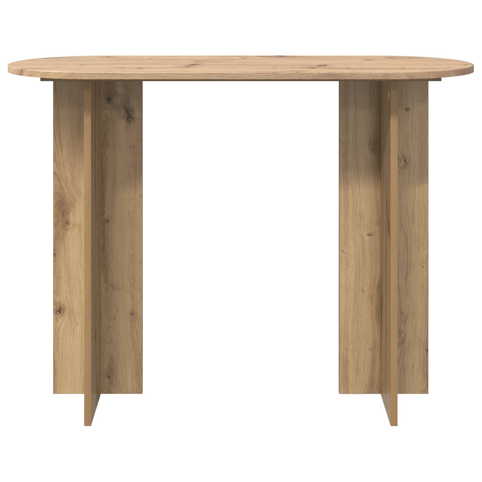 Wandtafel Artisanaal eiken 100 x 39,5 x 75 cm Bewerkt hout is nu te koop bij PeponiXL, paradijselijk wonen!