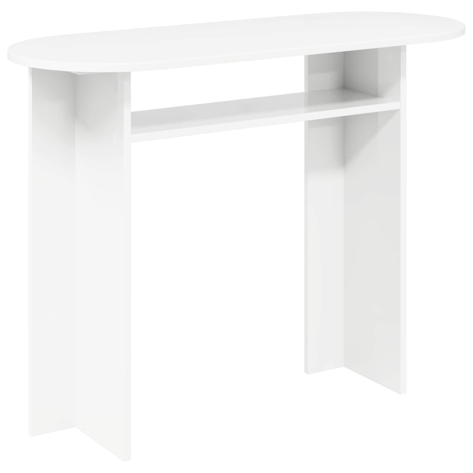 Wandtafel met opslag Wit 100 x 39,5 x 75 cm Bewerkt hout is nu te koop bij PeponiXL, paradijselijk wonen!