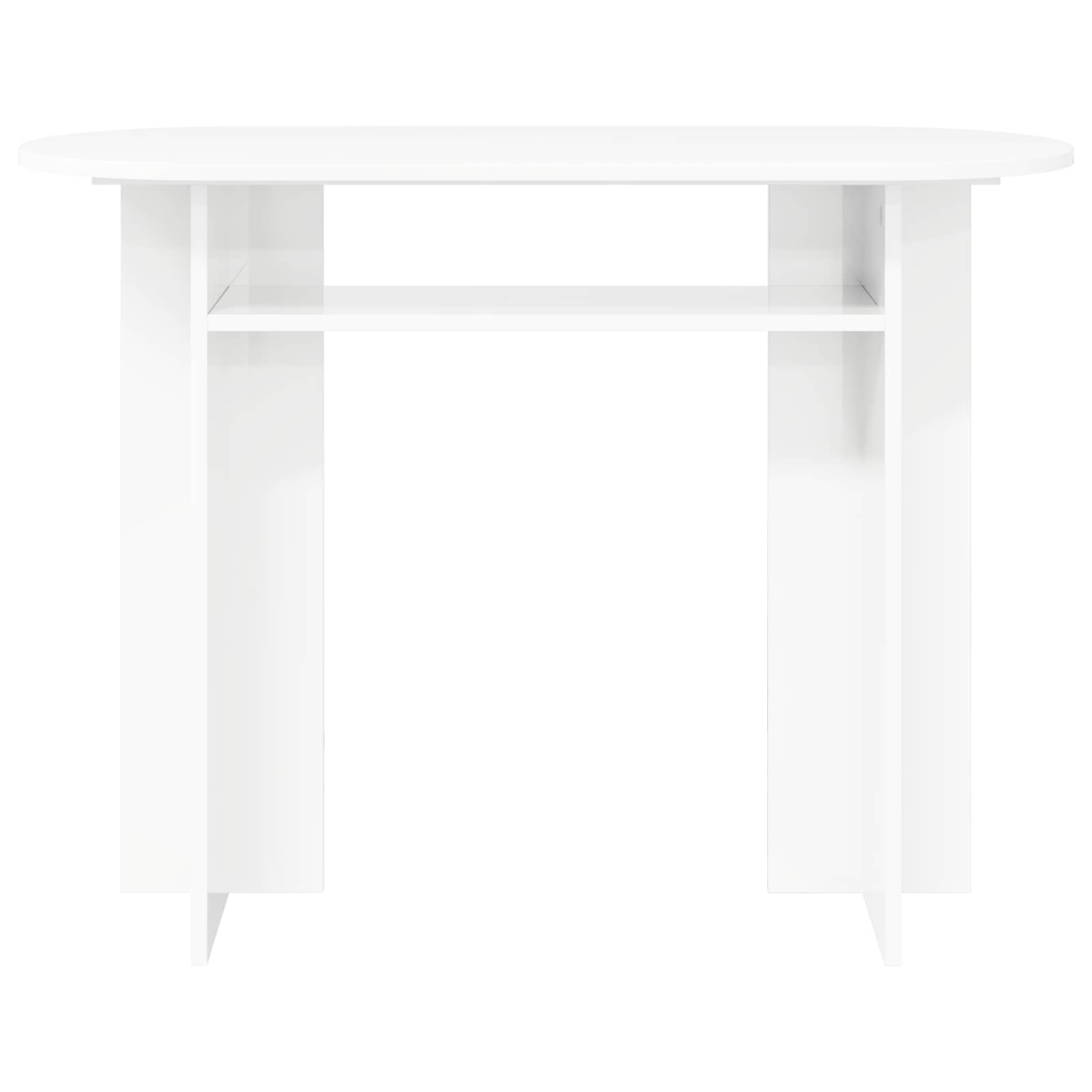 Wandtafel met opslag Wit 100 x 39,5 x 75 cm Bewerkt hout is nu te koop bij PeponiXL, paradijselijk wonen!
