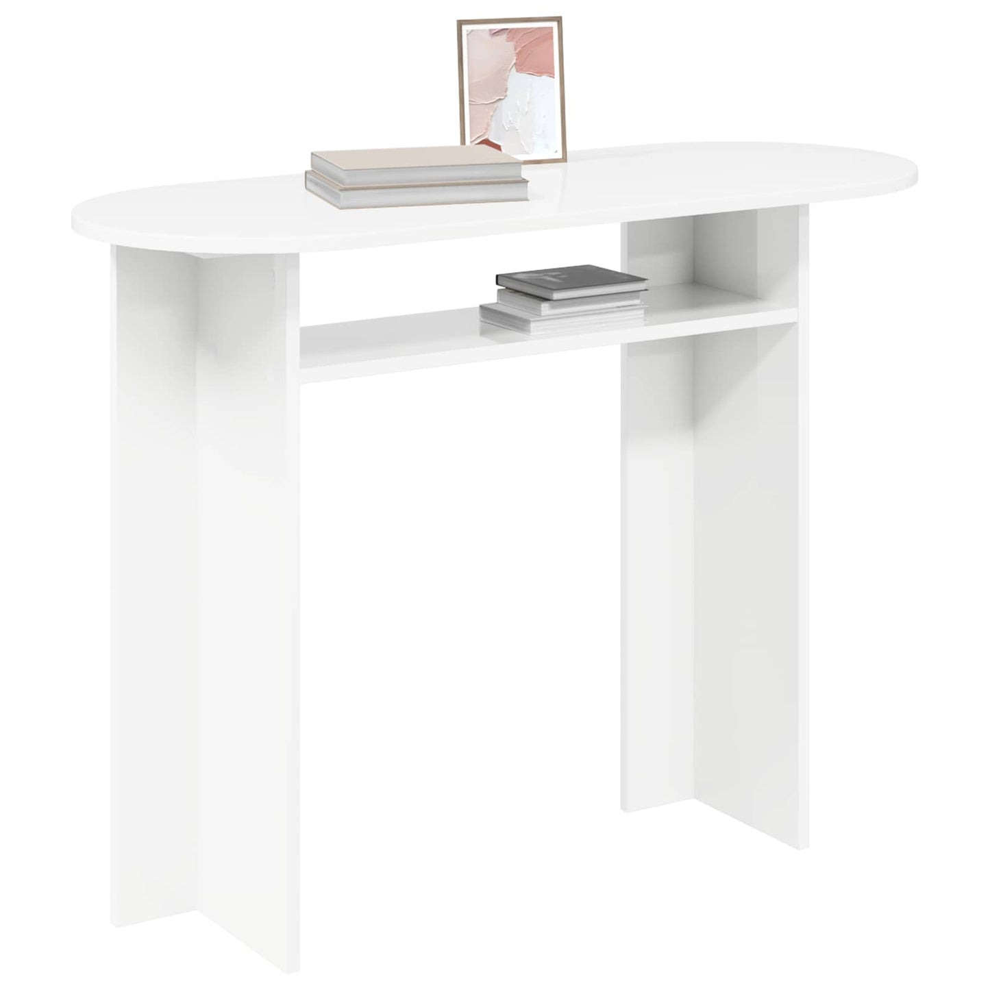Wandtafel met opslag Wit 100 x 39,5 x 75 cm Bewerkt hout is nu te koop bij PeponiXL, paradijselijk wonen!