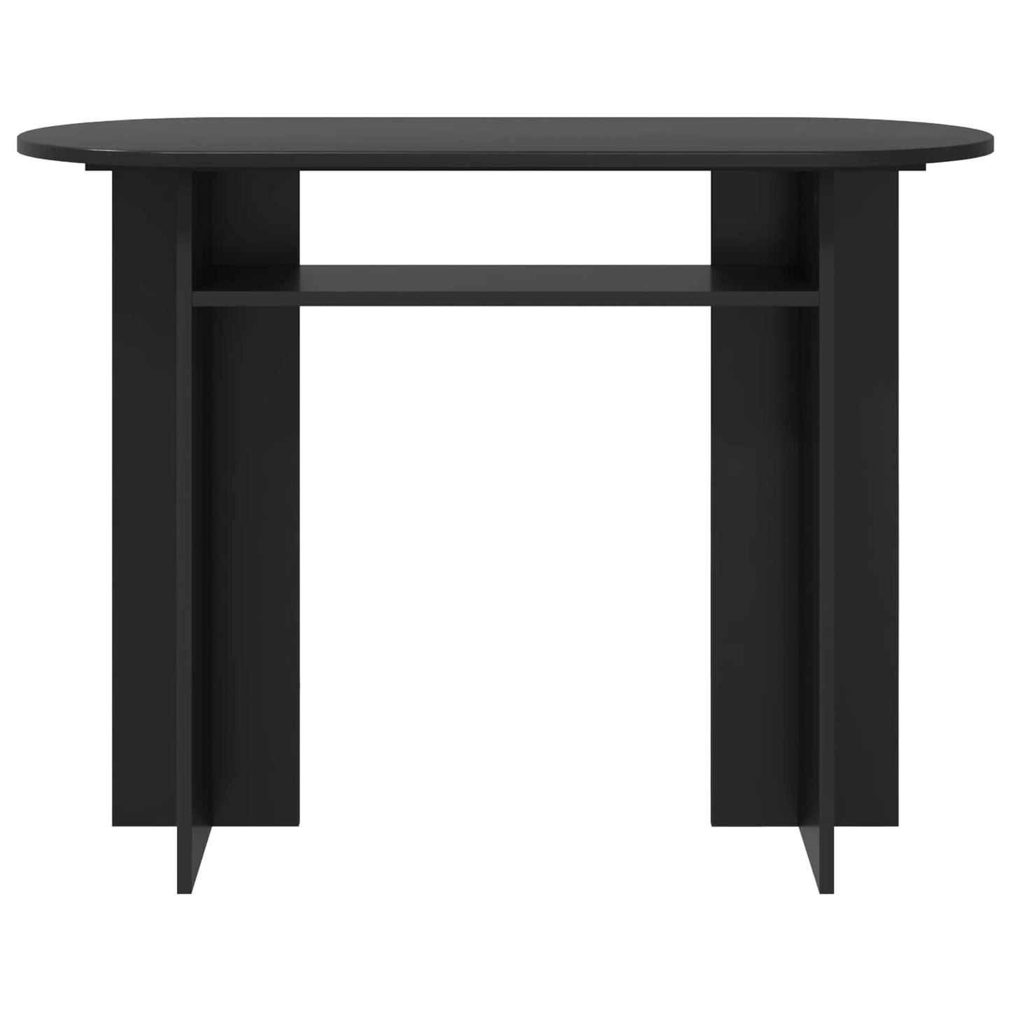 Wandtafel Zwart eiken 100 x 39,5 x 75 cm Bewerkt hout is nu te koop bij PeponiXL, paradijselijk wonen!