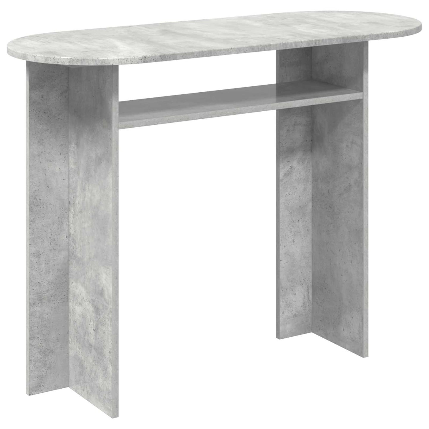 Wandtafel met opslag Betongrijs 100 x 39,5 x 75 cm Bewerkt hout is nu te koop bij PeponiXL, paradijselijk wonen!