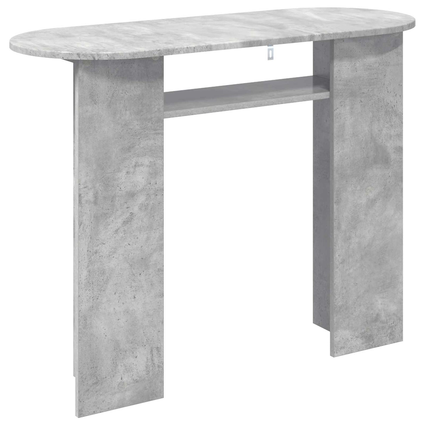 Wandtafel met opslag Betongrijs 100 x 39,5 x 75 cm Bewerkt hout is nu te koop bij PeponiXL, paradijselijk wonen!