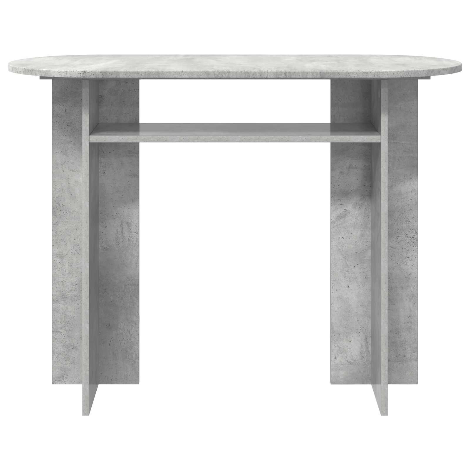 Wandtafel met opslag Betongrijs 100 x 39,5 x 75 cm Bewerkt hout is nu te koop bij PeponiXL, paradijselijk wonen!