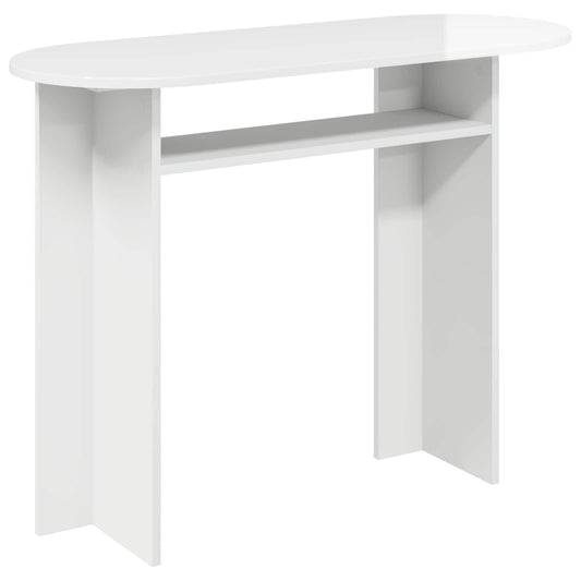 Wandtafel Hoogglans Wit 100 x 39,5 x 75 cm Bewerkt hout is nu te koop bij PeponiXL, paradijselijk wonen!
