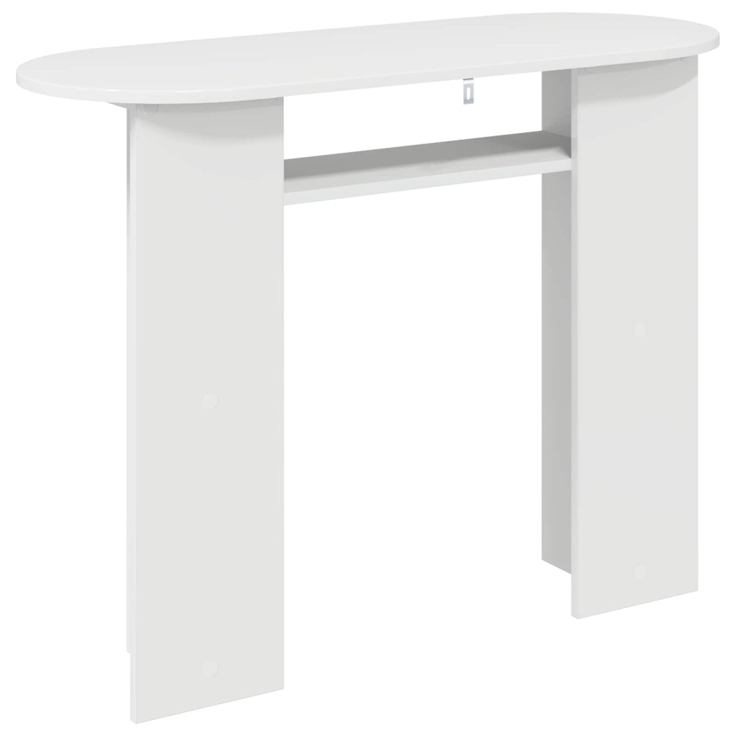 Wandtafel Hoogglans Wit 100 x 39,5 x 75 cm Bewerkt hout is nu te koop bij PeponiXL, paradijselijk wonen!