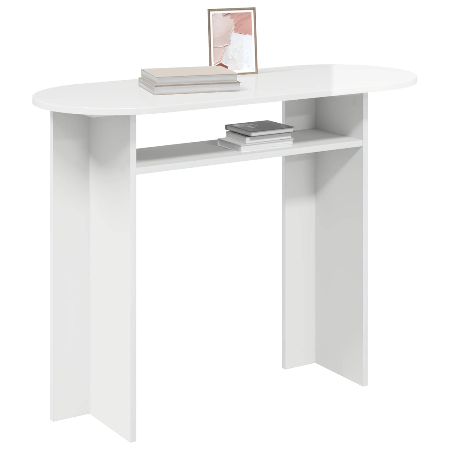 Wandtafel Hoogglans Wit 100 x 39,5 x 75 cm Bewerkt hout is nu te koop bij PeponiXL, paradijselijk wonen!