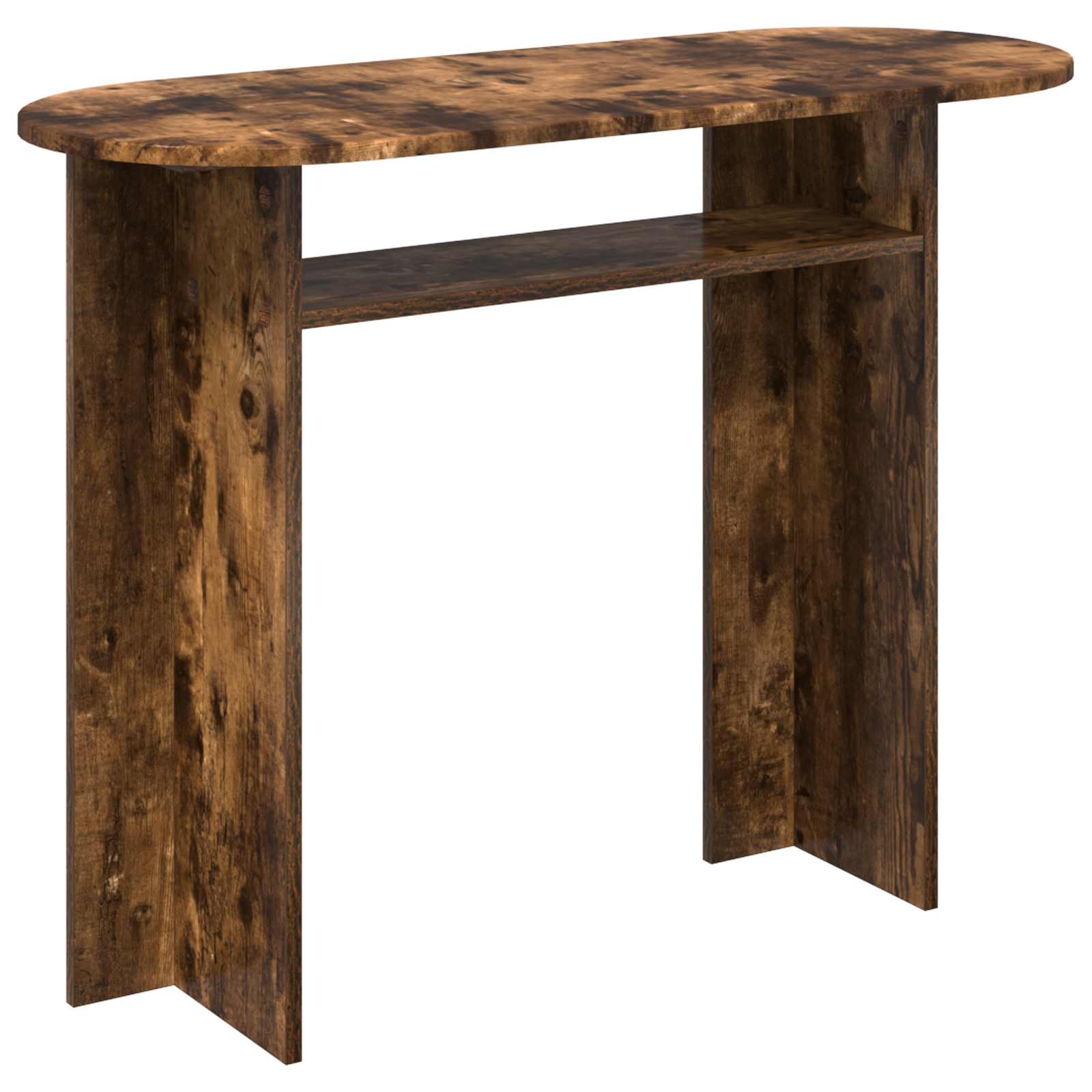 Wandtafel Gerookt eiken 100 x 39,5 x 75 cm Bewerkt hout is nu te koop bij PeponiXL, paradijselijk wonen!