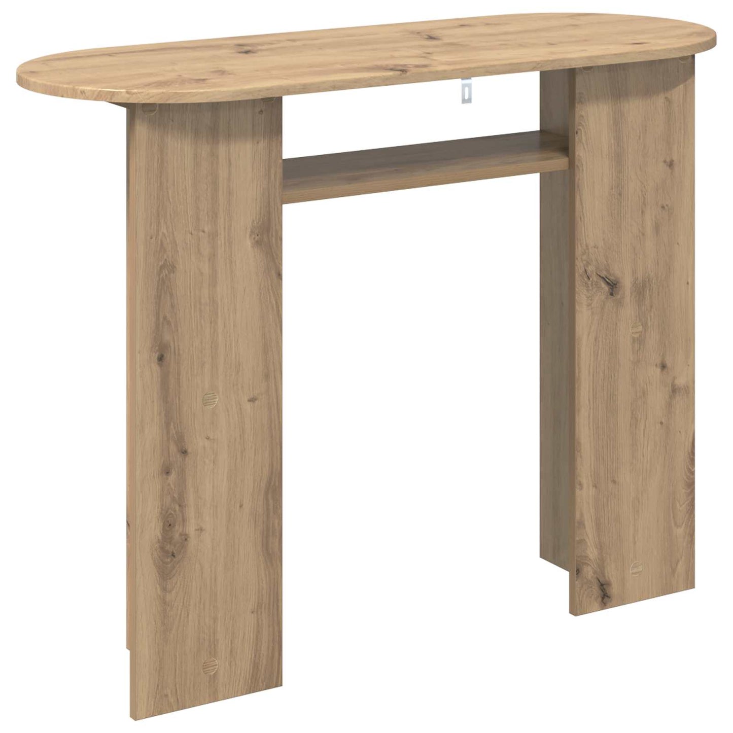 Wandtafel Artisanaal eiken 100 x 39,5 x 75 cm Bewerkt hout is nu te koop bij PeponiXL, paradijselijk wonen!
