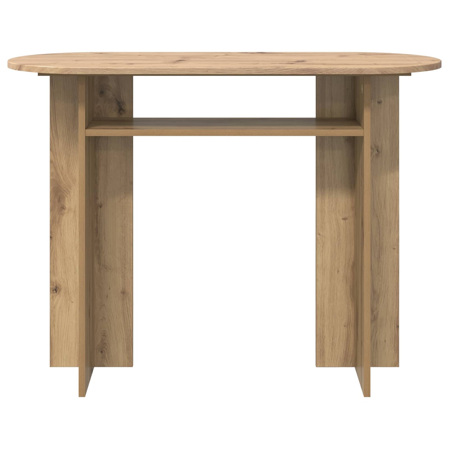 Wandtafel Artisanaal eiken 100 x 39,5 x 75 cm Bewerkt hout is nu te koop bij PeponiXL, paradijselijk wonen!
