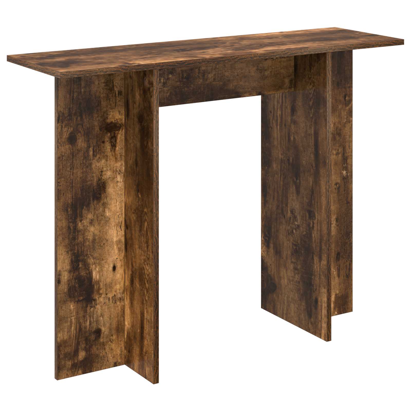 Consoletafel Gerookt Eiken 100 x 30 x 75 cm Bewerkt hout is nu te koop bij PeponiXL, paradijselijk wonen!