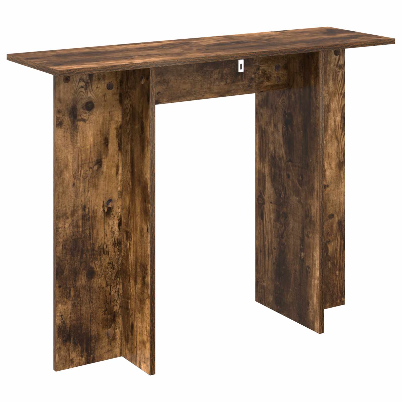 Consoletafel Gerookt Eiken 100 x 30 x 75 cm Bewerkt hout is nu te koop bij PeponiXL, paradijselijk wonen!