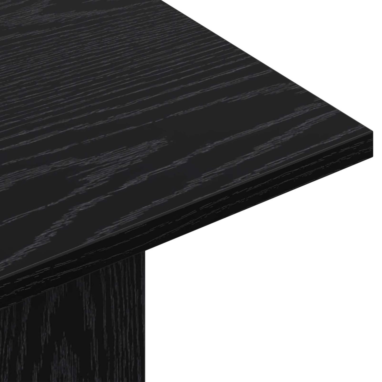 Wandtafel Zwart eiken 100 x 30 x 75 cm Bewerkt hout is nu te koop bij PeponiXL, paradijselijk wonen!