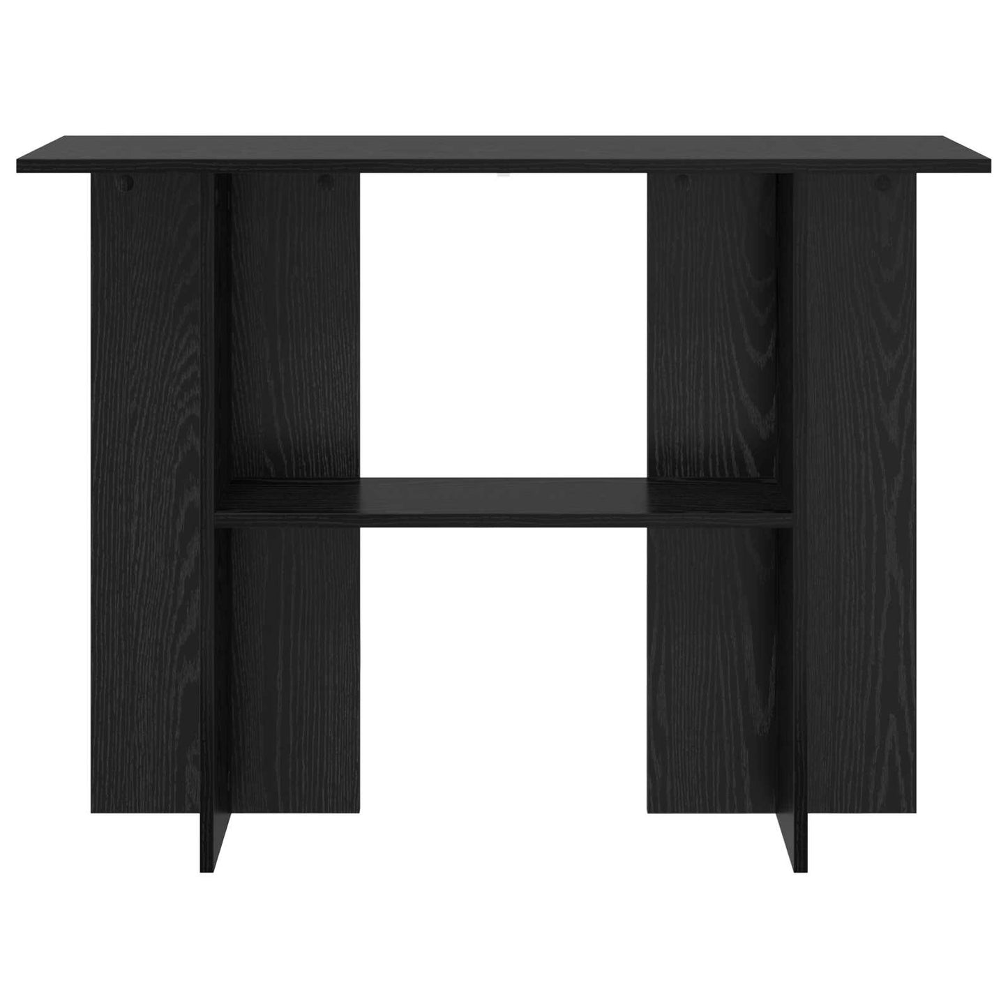 Wandtafel Zwart eiken 100 x 30 x 75 cm Bewerkt hout is nu te koop bij PeponiXL, paradijselijk wonen!
