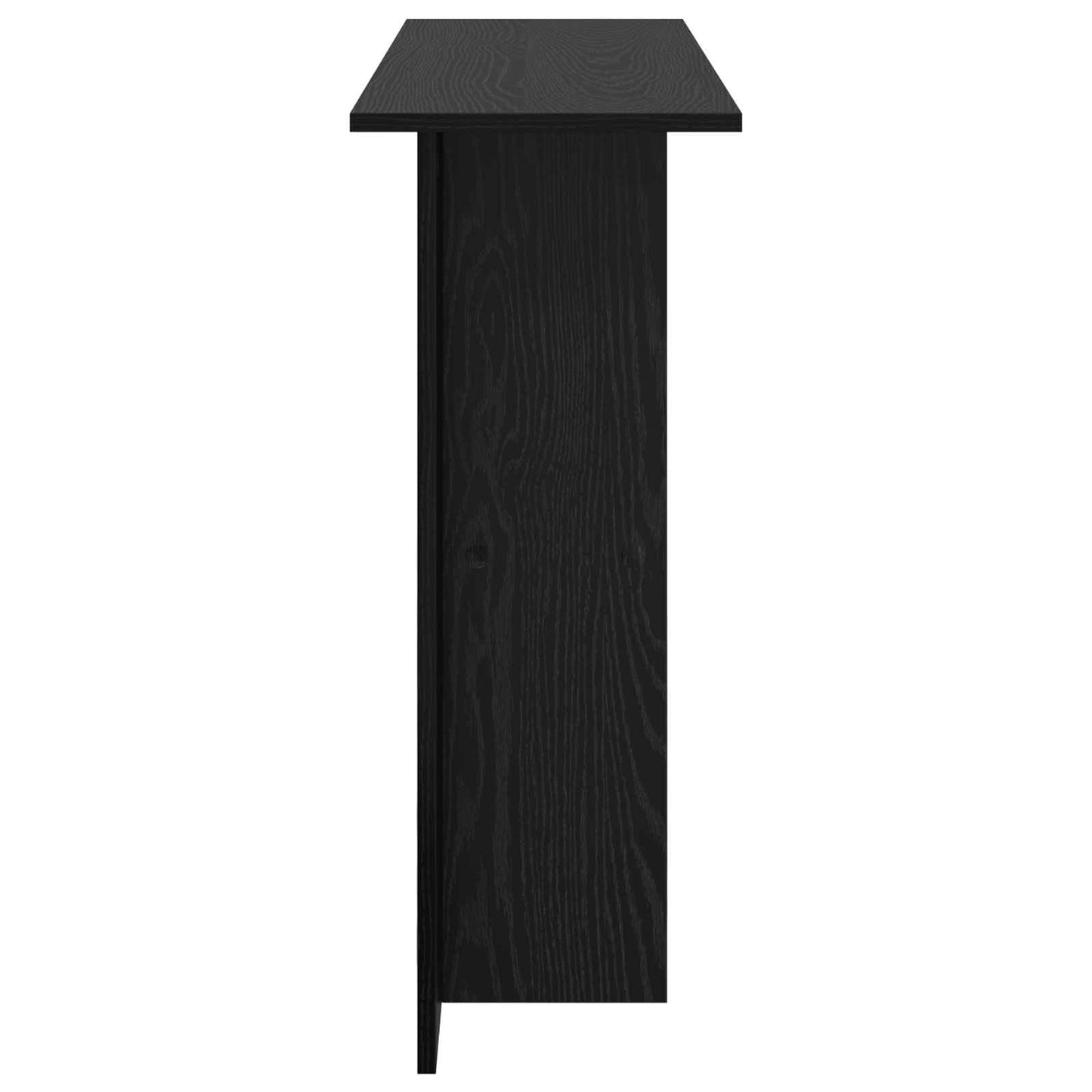 Wandtafel Zwart eiken 100 x 30 x 75 cm Bewerkt hout is nu te koop bij PeponiXL, paradijselijk wonen!