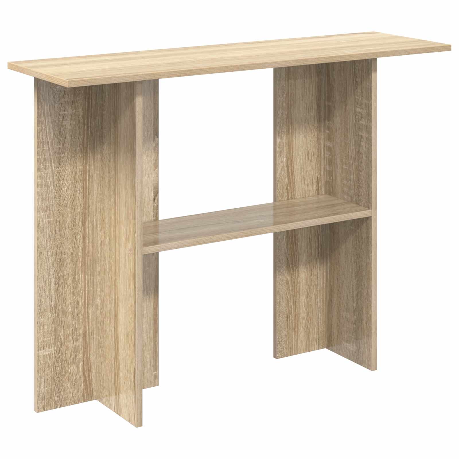 Wandtafel Sonoma Eiken 100 x 30 x 75 cm Bewerkt hout is nu te koop bij PeponiXL, paradijselijk wonen!