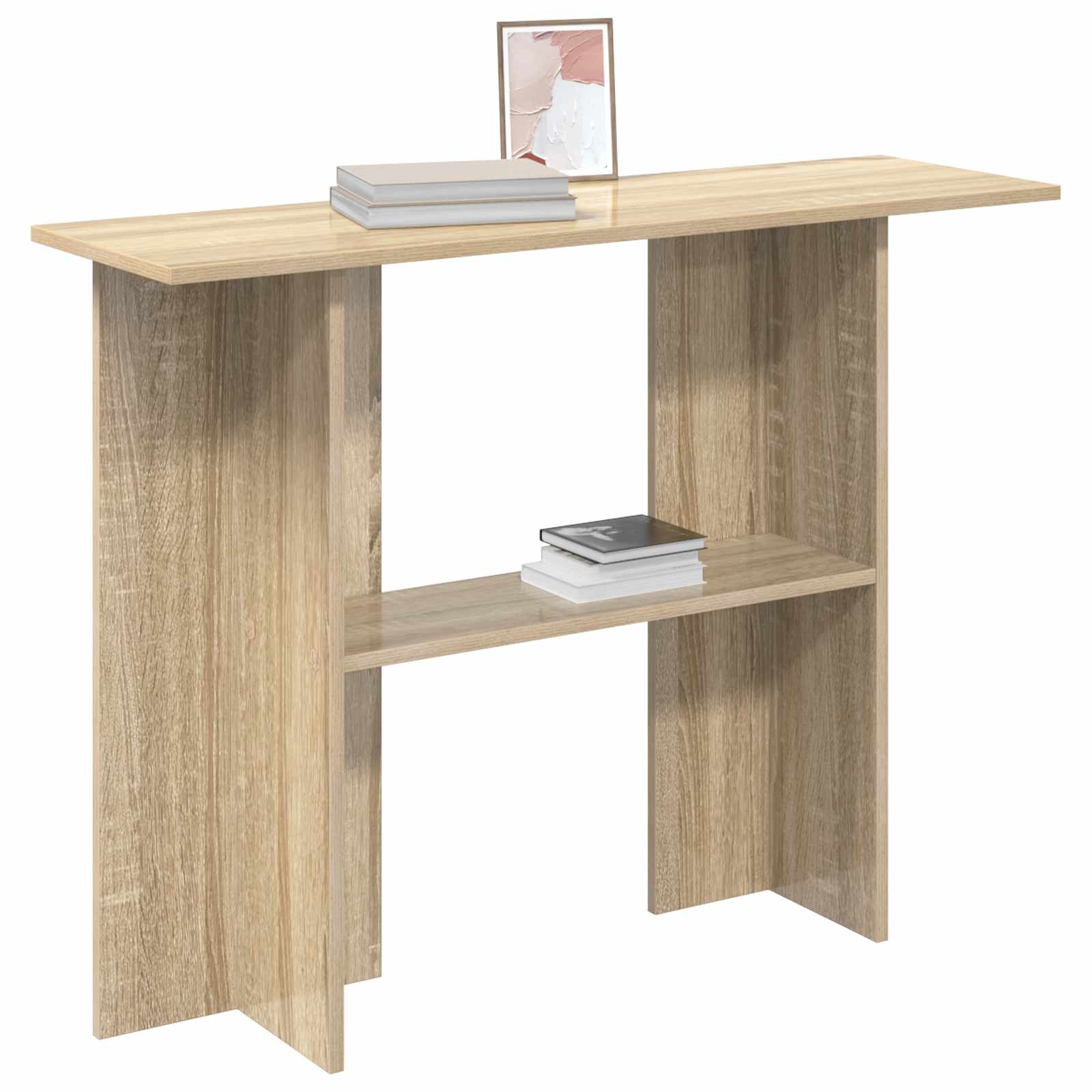 Wandtafel Sonoma Eiken 100 x 30 x 75 cm Bewerkt hout is nu te koop bij PeponiXL, paradijselijk wonen!