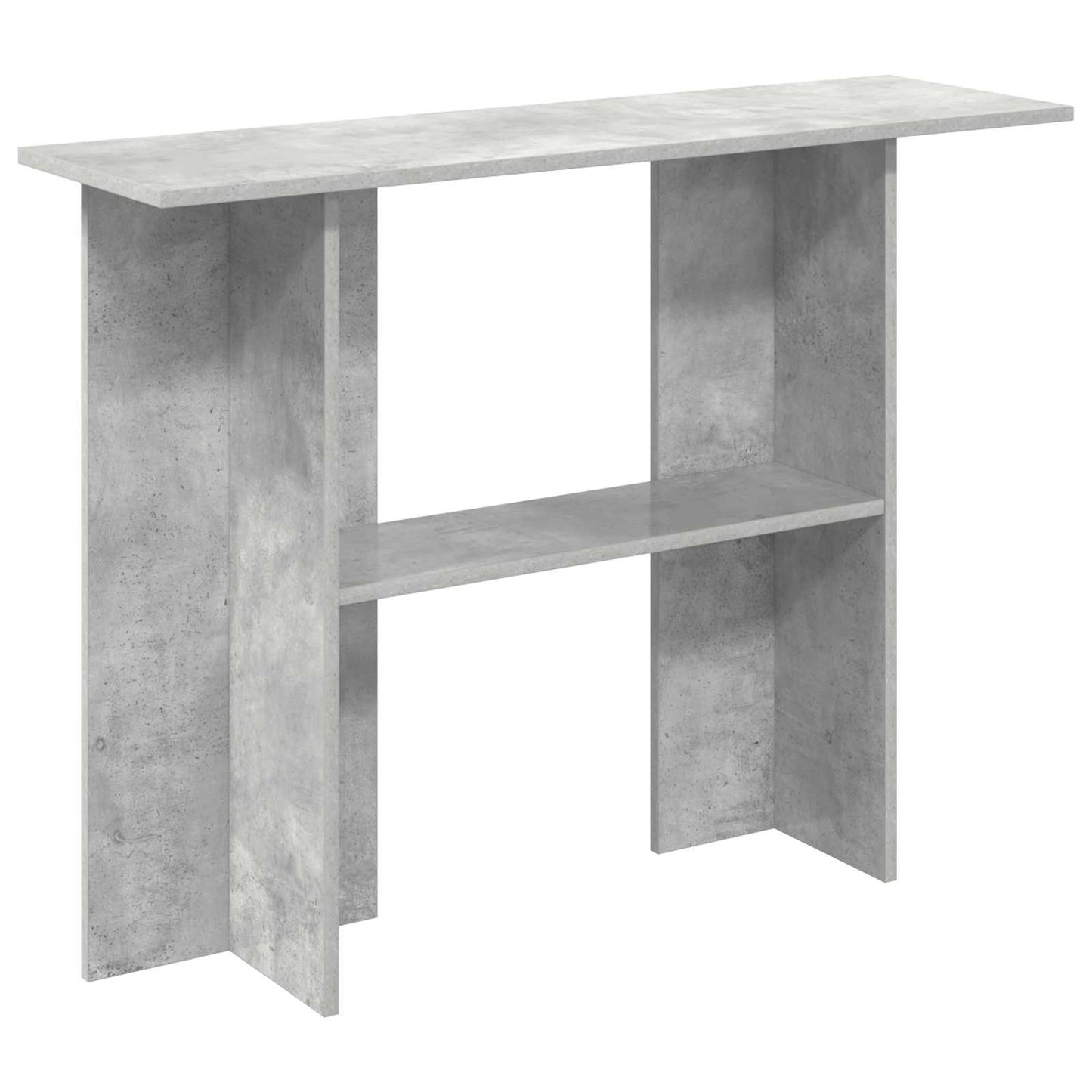Wandtafel Betongrijs 100 x 30 x 75 cm Bewerkt hout is nu te koop bij PeponiXL, paradijselijk wonen!