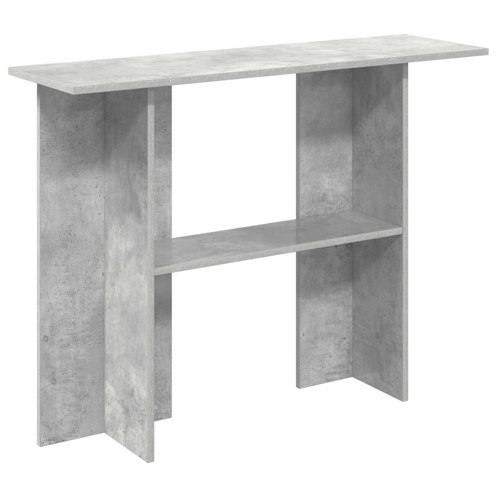 Wandtafel Betongrijs 100 x 30 x 75 cm Bewerkt hout is nu te koop bij PeponiXL, paradijselijk wonen!