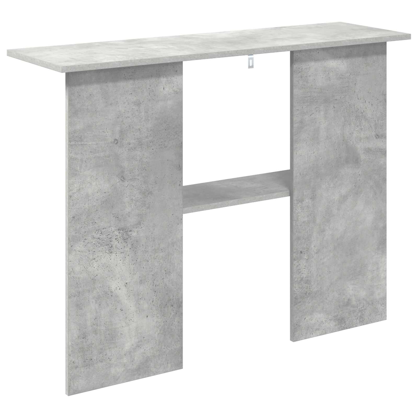Wandtafel Betongrijs 100 x 30 x 75 cm Bewerkt hout is nu te koop bij PeponiXL, paradijselijk wonen!