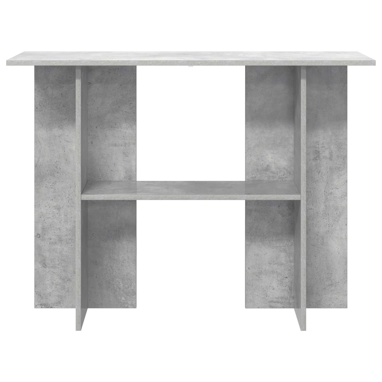 Wandtafel Betongrijs 100 x 30 x 75 cm Bewerkt hout is nu te koop bij PeponiXL, paradijselijk wonen!