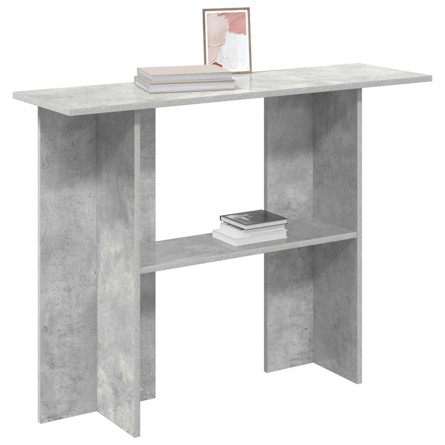 Wandtafel Betongrijs 100 x 30 x 75 cm Bewerkt hout is nu te koop bij PeponiXL, paradijselijk wonen!