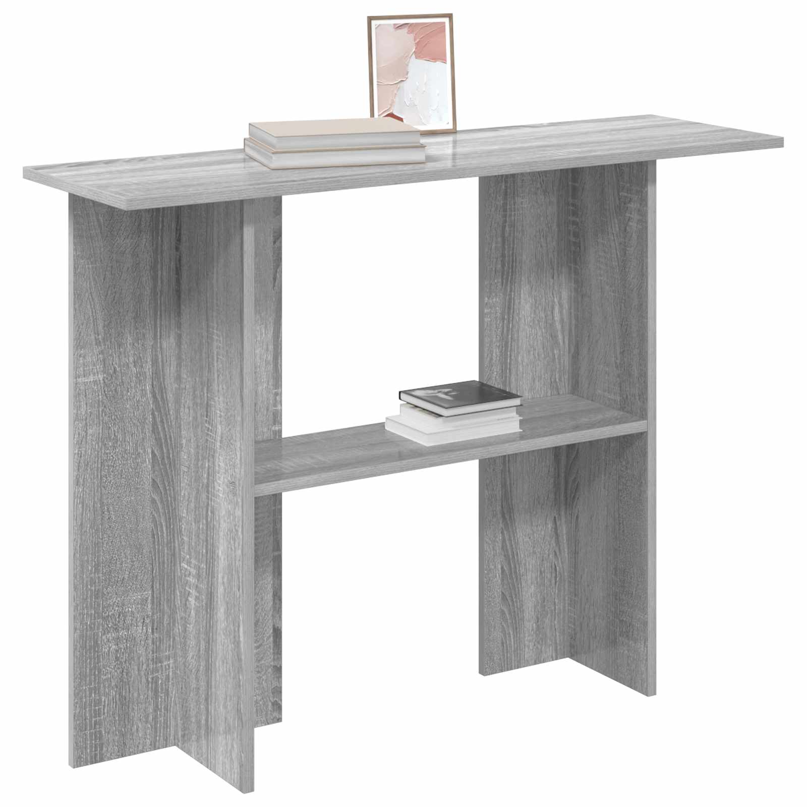 Wandtafel Grijs sonoma 100 x 30 x 75 cm Bewerkt hout is nu te koop bij PeponiXL, paradijselijk wonen!