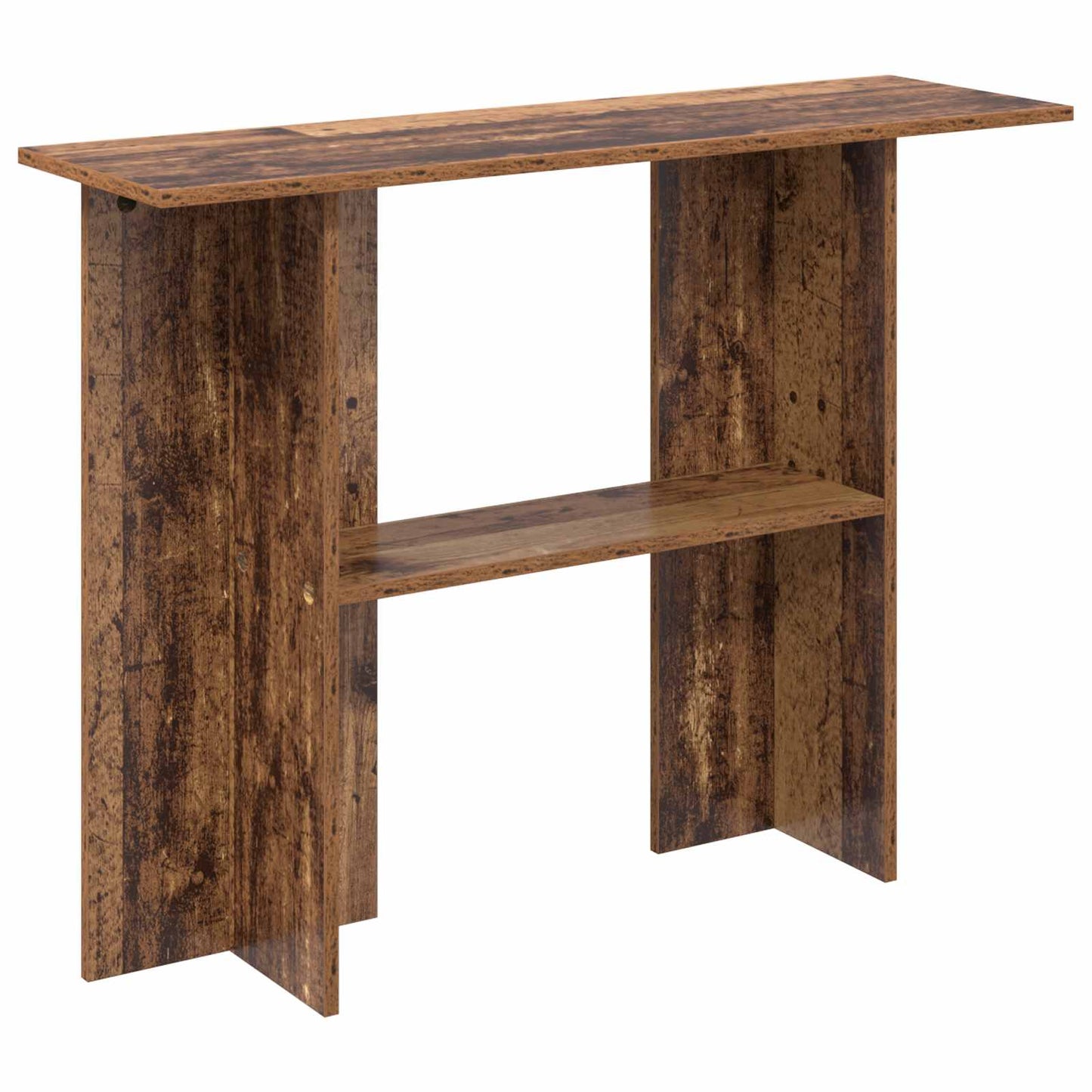 Wandtafel Oud hout 100 x 30 x 75 cm Bewerkt hout is nu te koop bij PeponiXL, paradijselijk wonen!