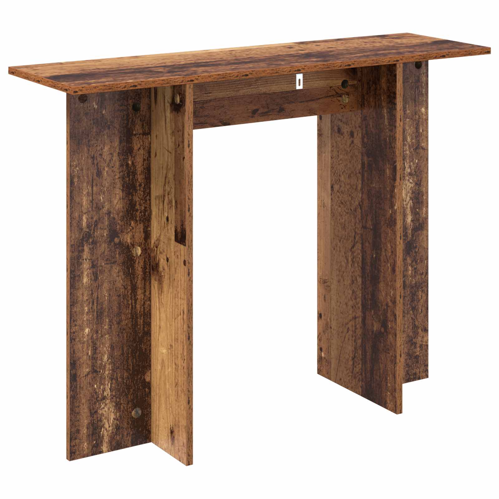 Wandtafel Oud hout 100 x 30 x 75 cm Bewerkt hout is nu te koop bij PeponiXL, paradijselijk wonen!