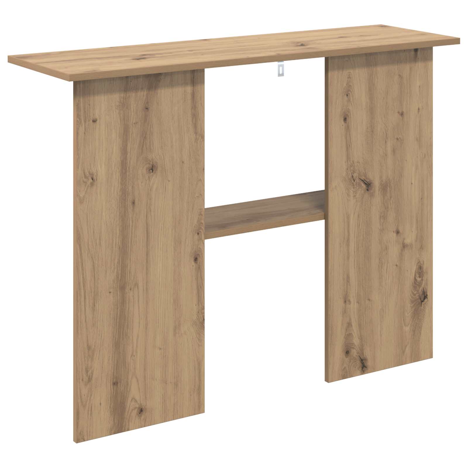 Wandtafel Artisanaal eiken 100 x 30 x 75 cm Bewerkt hout is nu te koop bij PeponiXL, paradijselijk wonen!