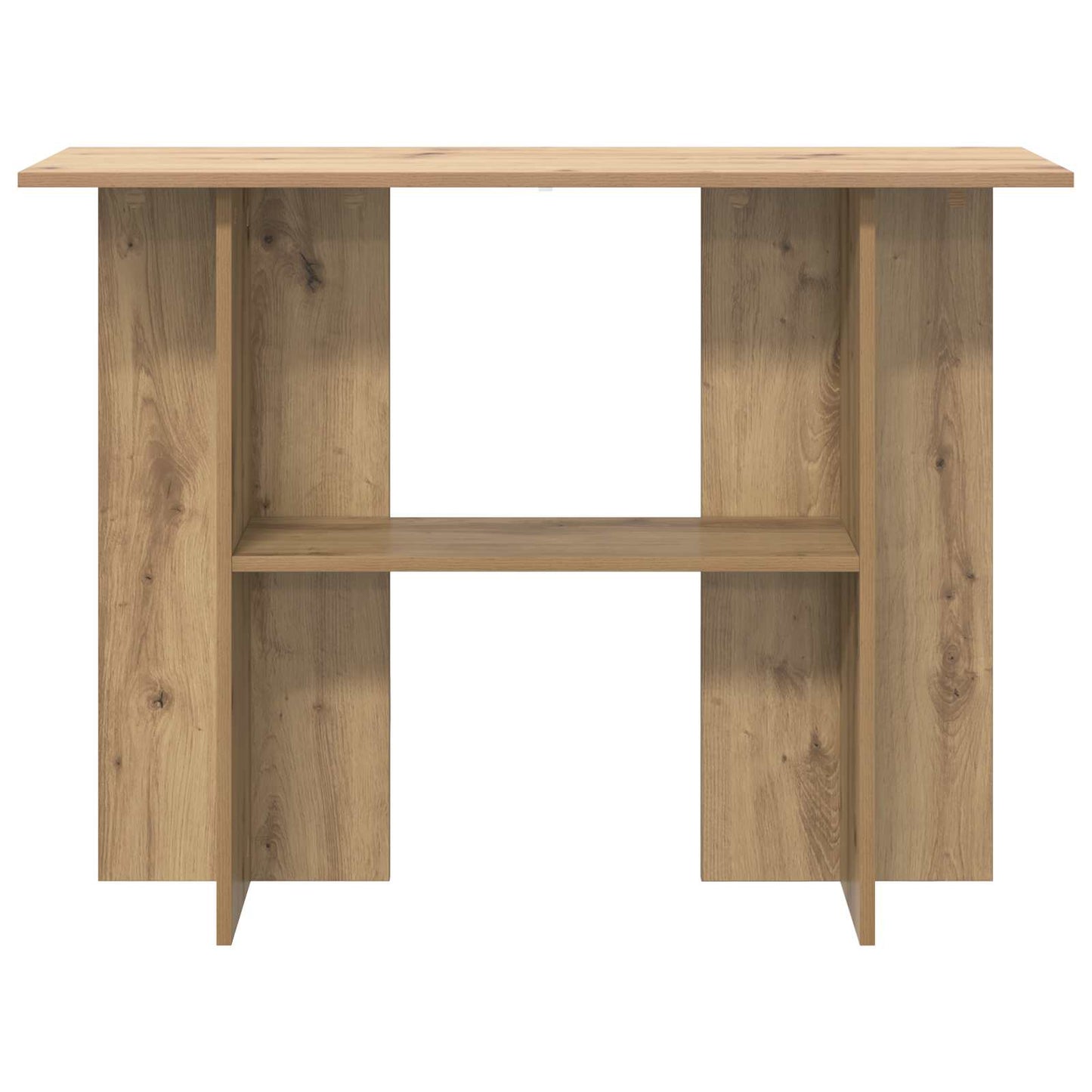 Wandtafel Artisanaal eiken 100 x 30 x 75 cm Bewerkt hout is nu te koop bij PeponiXL, paradijselijk wonen!
