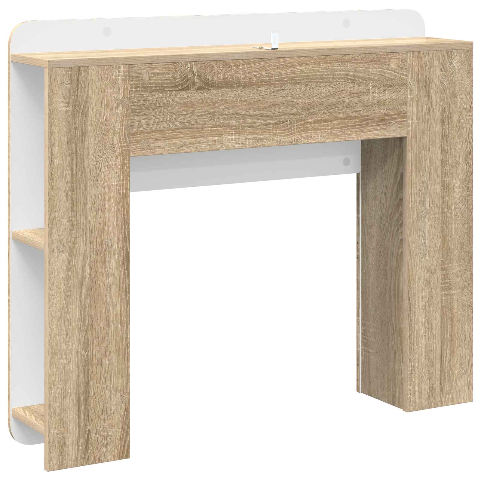Hoofdeinde kas met opslag Sonoma Eiken Bewerkt hout is nu te koop bij PeponiXL, paradijselijk wonen!