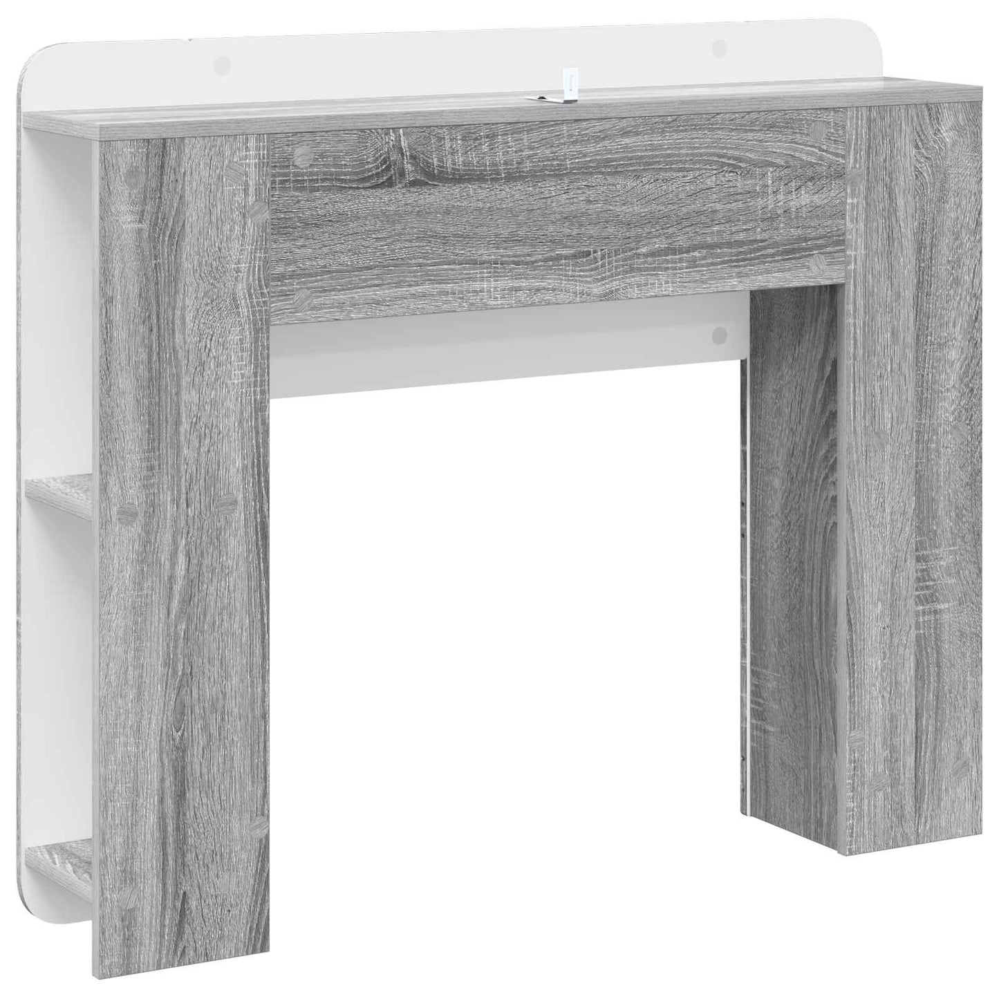 Hoofdeinde kas met opslag Grijs sonoma Bewerkt hout is nu te koop bij PeponiXL, paradijselijk wonen!