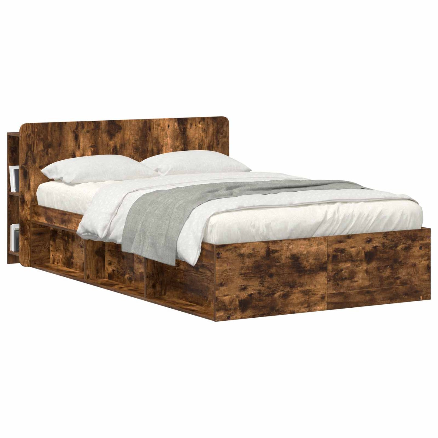 Hoofdeinde kas met opslag Gerookt eiken Bewerkt hout is nu te koop bij PeponiXL, paradijselijk wonen!