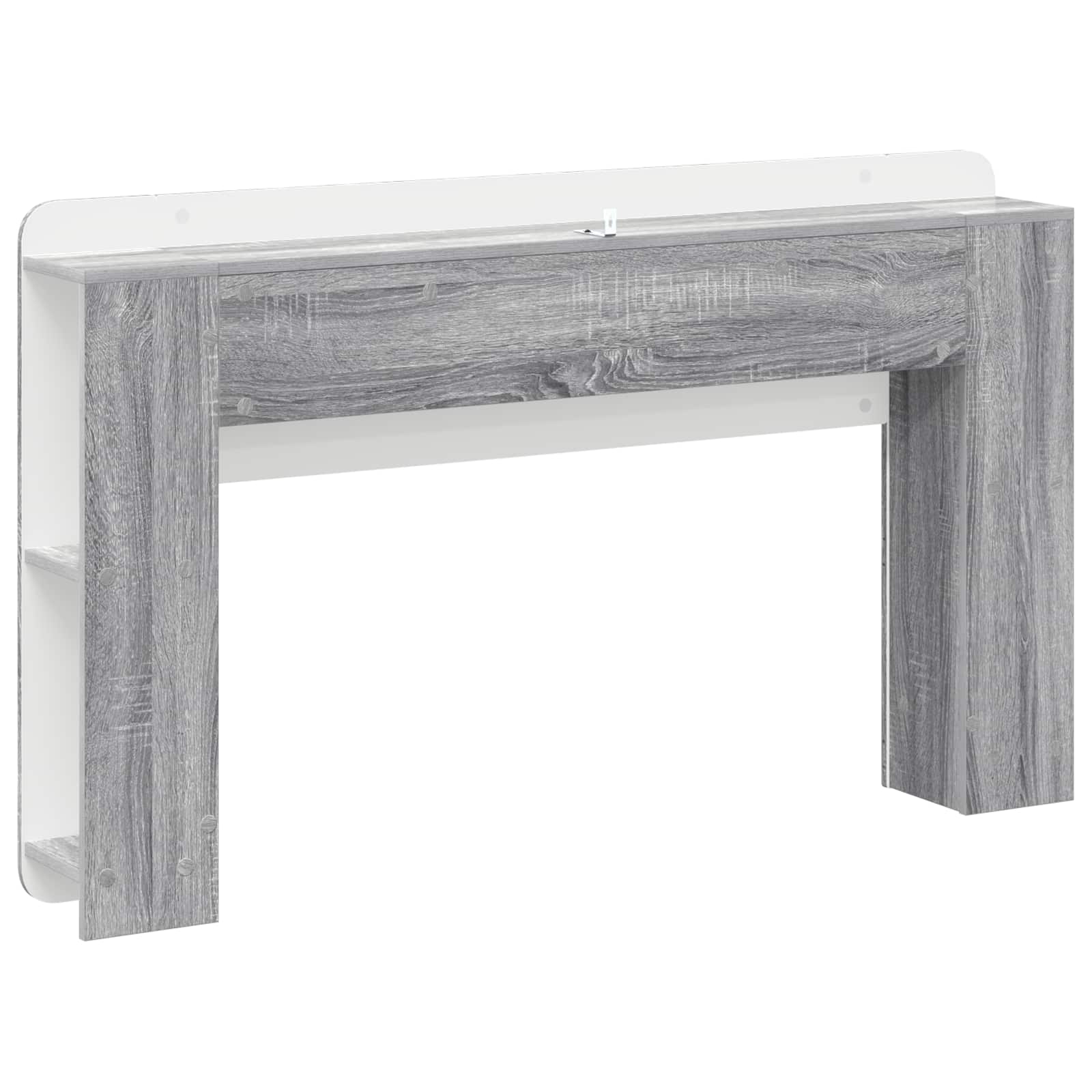 Hoofdeinde kas met opslag Grijs sonoma Bewerkt hout is nu te koop bij PeponiXL, paradijselijk wonen!
