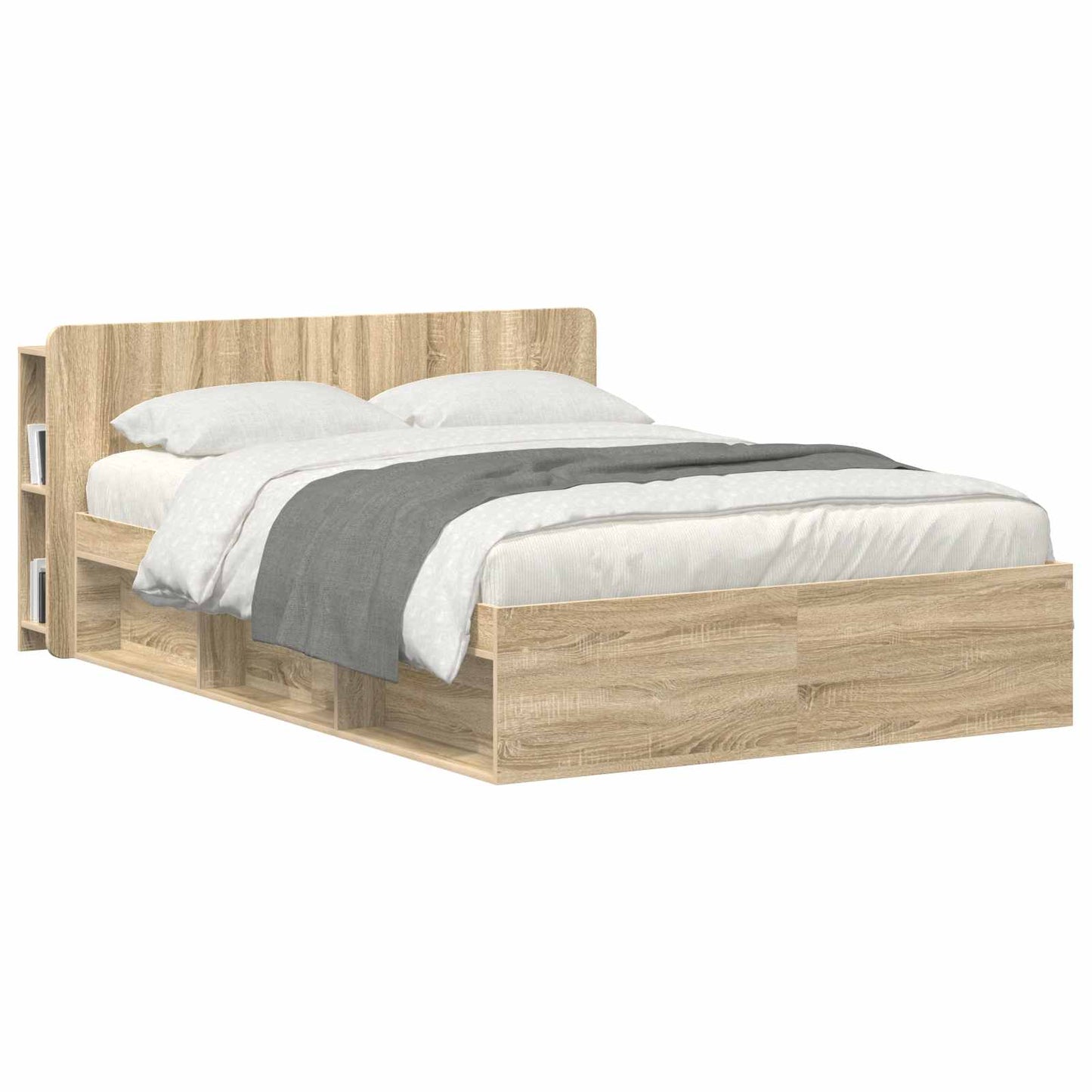 Hoofdeinde kas met opslag Sonoma Eiken Bewerkt hout is nu te koop bij PeponiXL, paradijselijk wonen!