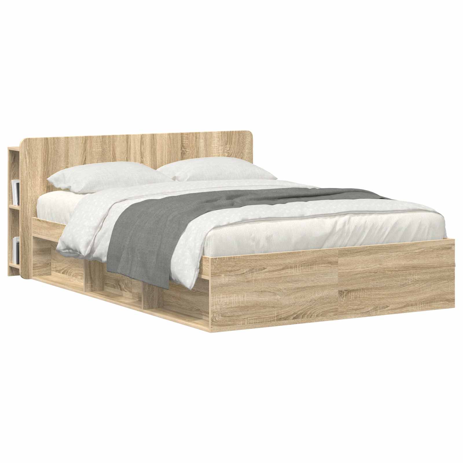 Hoofdeinde kas met opslag Sonoma Eiken Bewerkt hout is nu te koop bij PeponiXL, paradijselijk wonen!