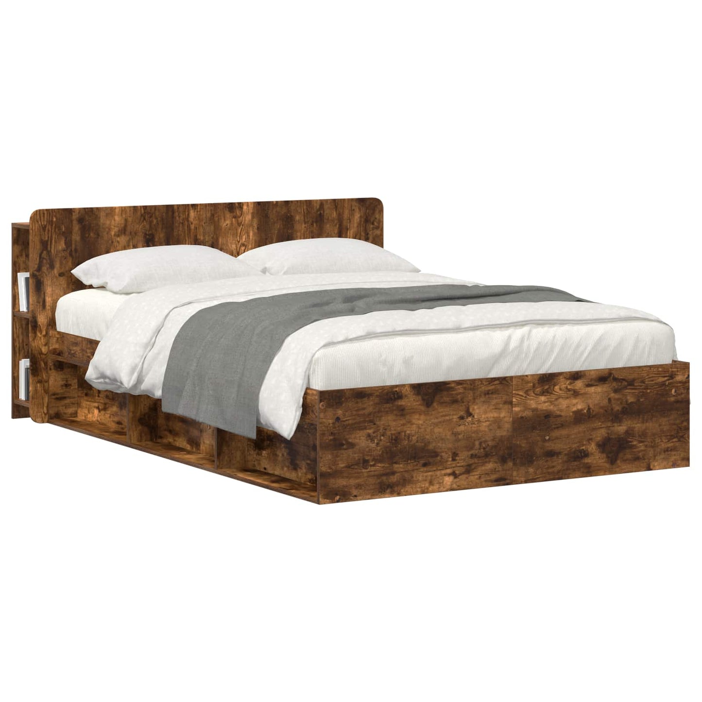 Hoofdeinde kas met opslag Gerookt eiken Bewerkt hout is nu te koop bij PeponiXL, paradijselijk wonen!