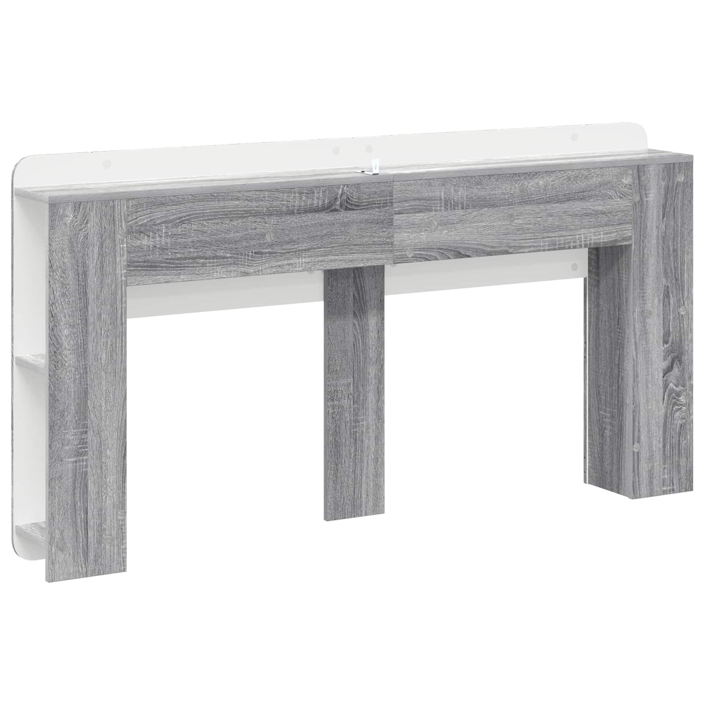 Hoofdeinde kas met opslag Grijs sonoma Bewerkt hout is nu te koop bij PeponiXL, paradijselijk wonen!