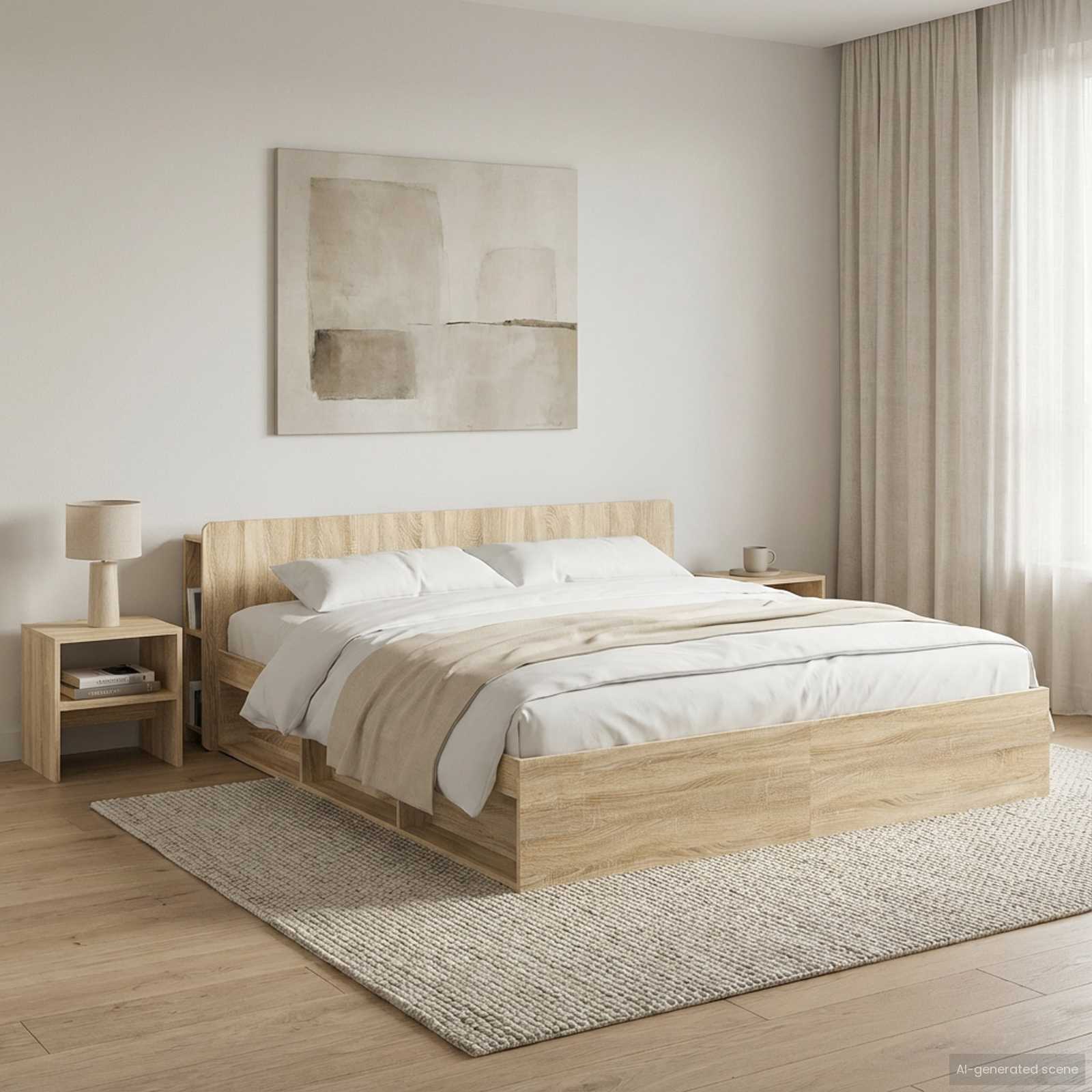 Hoofdeinde kas met opslag Sonoma Eiken Bewerkt hout is nu te koop bij PeponiXL, paradijselijk wonen!
