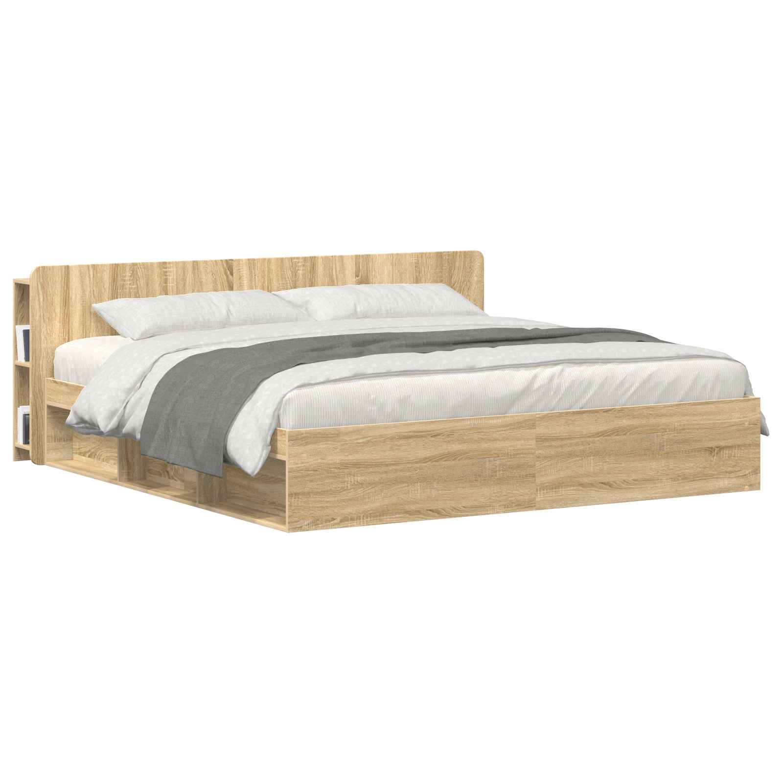 Hoofdeinde kas met opslag Sonoma Eiken Bewerkt hout is nu te koop bij PeponiXL, paradijselijk wonen!