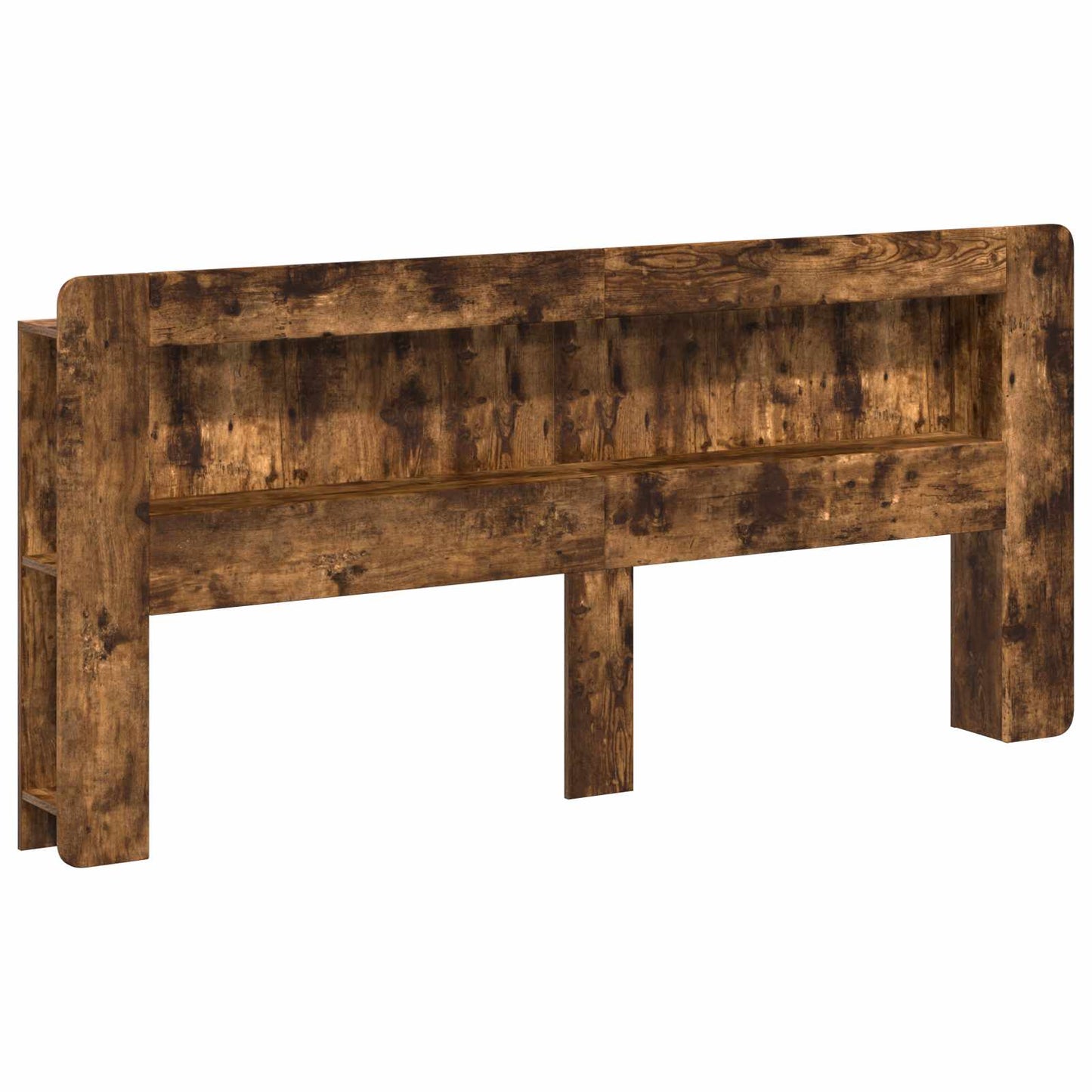 Hoofdbordkast met opslag Gerookt Eiken 215 x 18,5 x 100 cm is nu te koop bij PeponiXL, paradijselijk wonen!