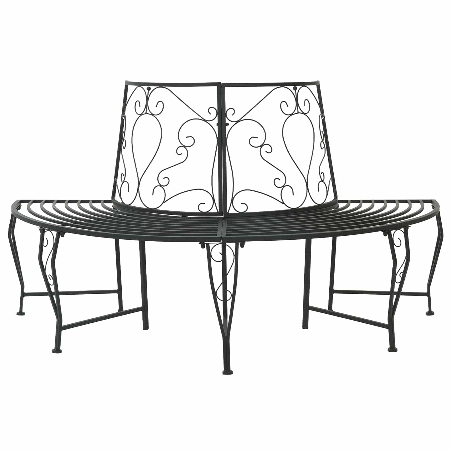 Boom bank 4-Aantal zitplaatsen 160 x 80 x 89 cm Staal Zwart