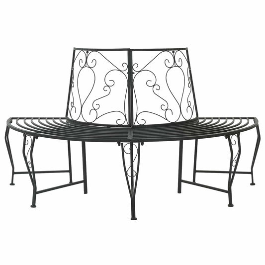 Boom bank 4-Aantal zitplaatsen 160 x 80 x 89 cm Staal Zwart is nu te koop bij PeponiXL, paradijselijk wonen!