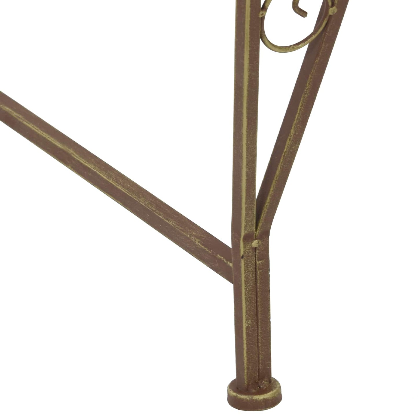 Boom bank 8-Aantal zitplaatsen Ø 160 x 89 cm Staal Antiek Bruin